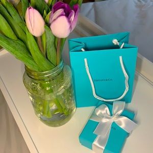 Tiffany & Co. Sterling Silver Round Heart Necklace